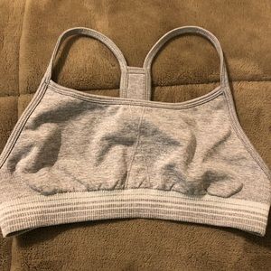 Athleta Girl Gray sports bra size M like new